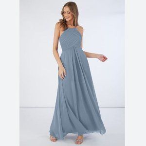 Azazie Ginger Dress Dusty Blue